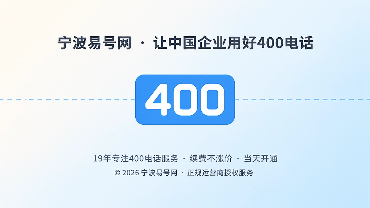 2026年400电话选号新逻辑主题插画，聚焦式构图的圆角号码牌